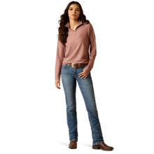 Ariat Wms Laguna 2.0 1/4 Zip LS Top Twilight Mauve