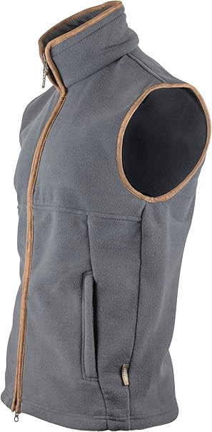 JP Mens Countryman Fleece Gilet Charcoal