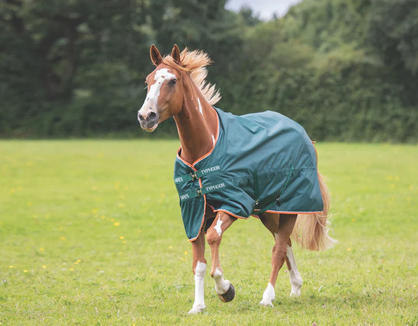 Shires Typhoon Lite Turnout Rug Green 6'0