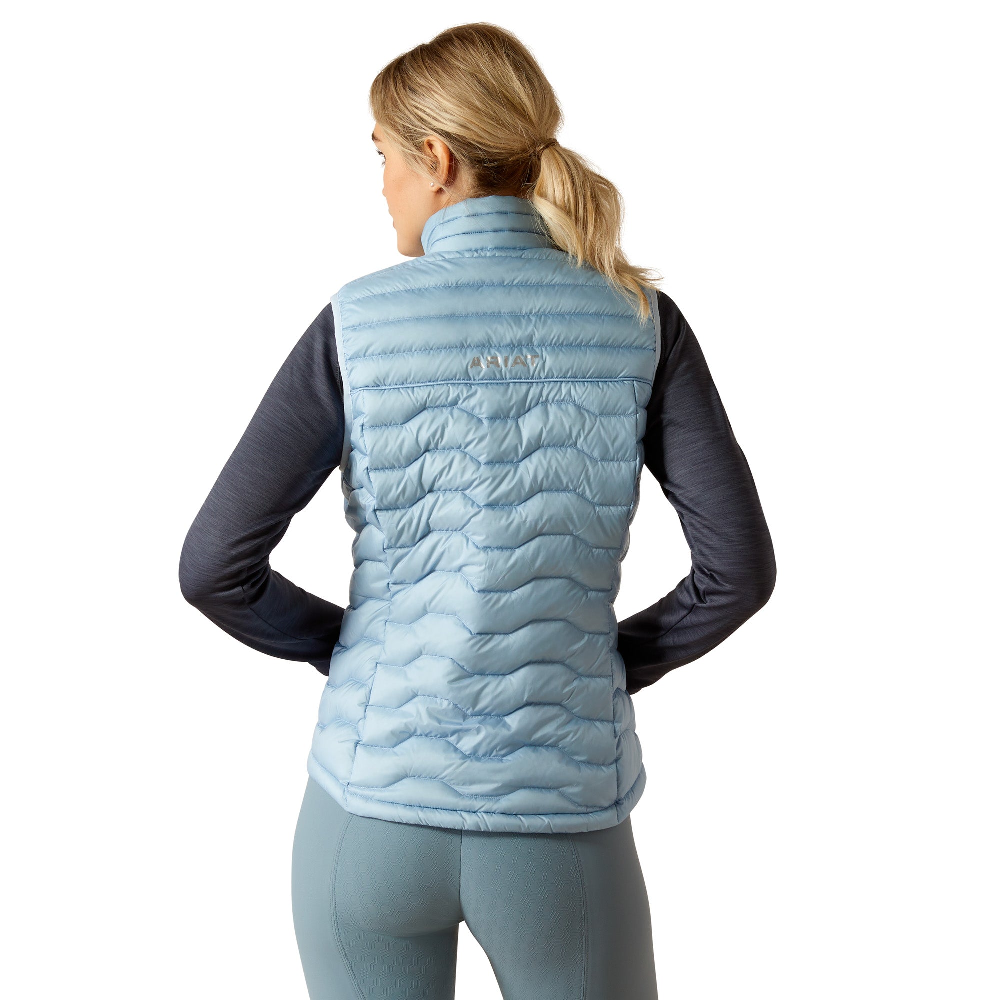 Ariat Wms Ideal Down Gilet Cerulean