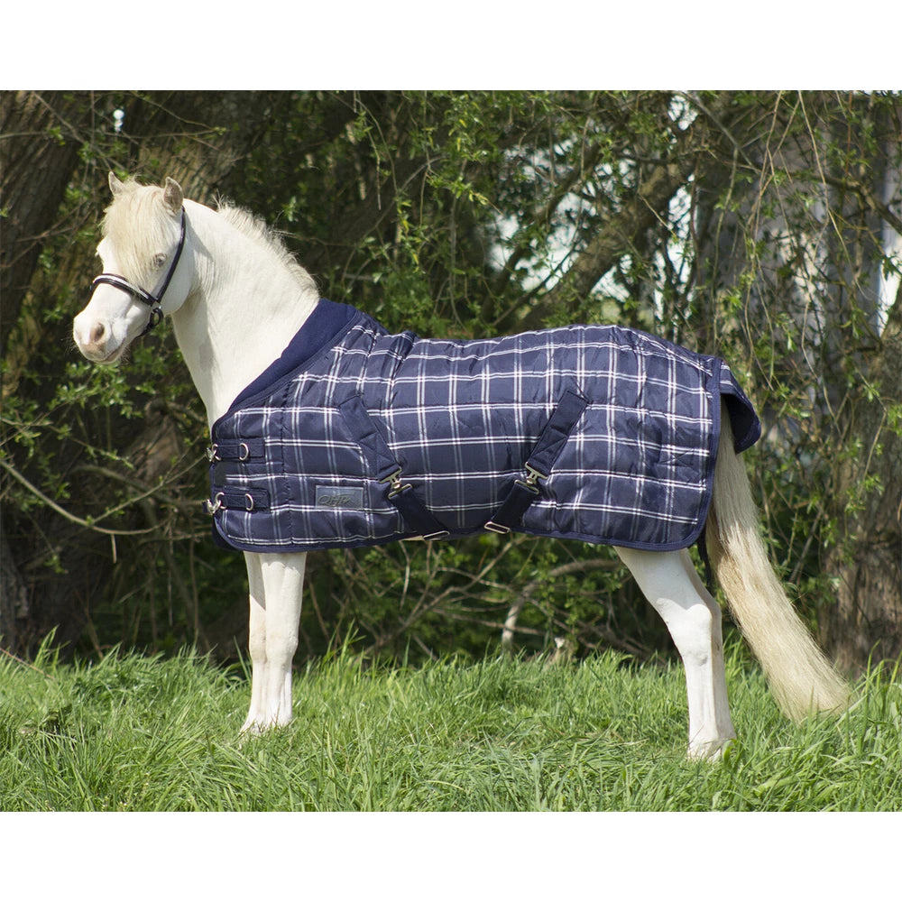 QHP Falabella Stable Rug 200gr Blue/Check