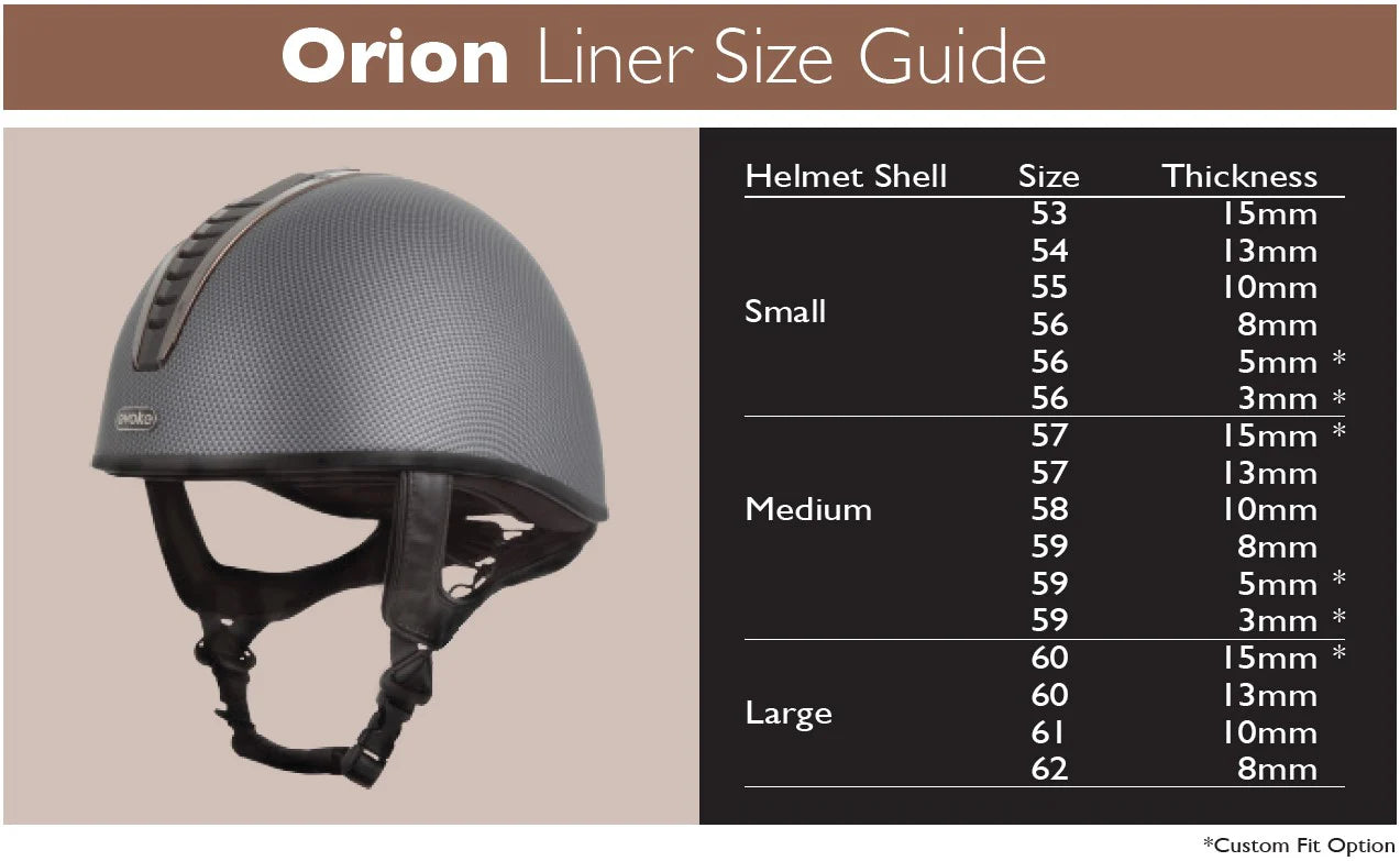 Evoke Orion Removeable Crown Padded Helmet Liner Black