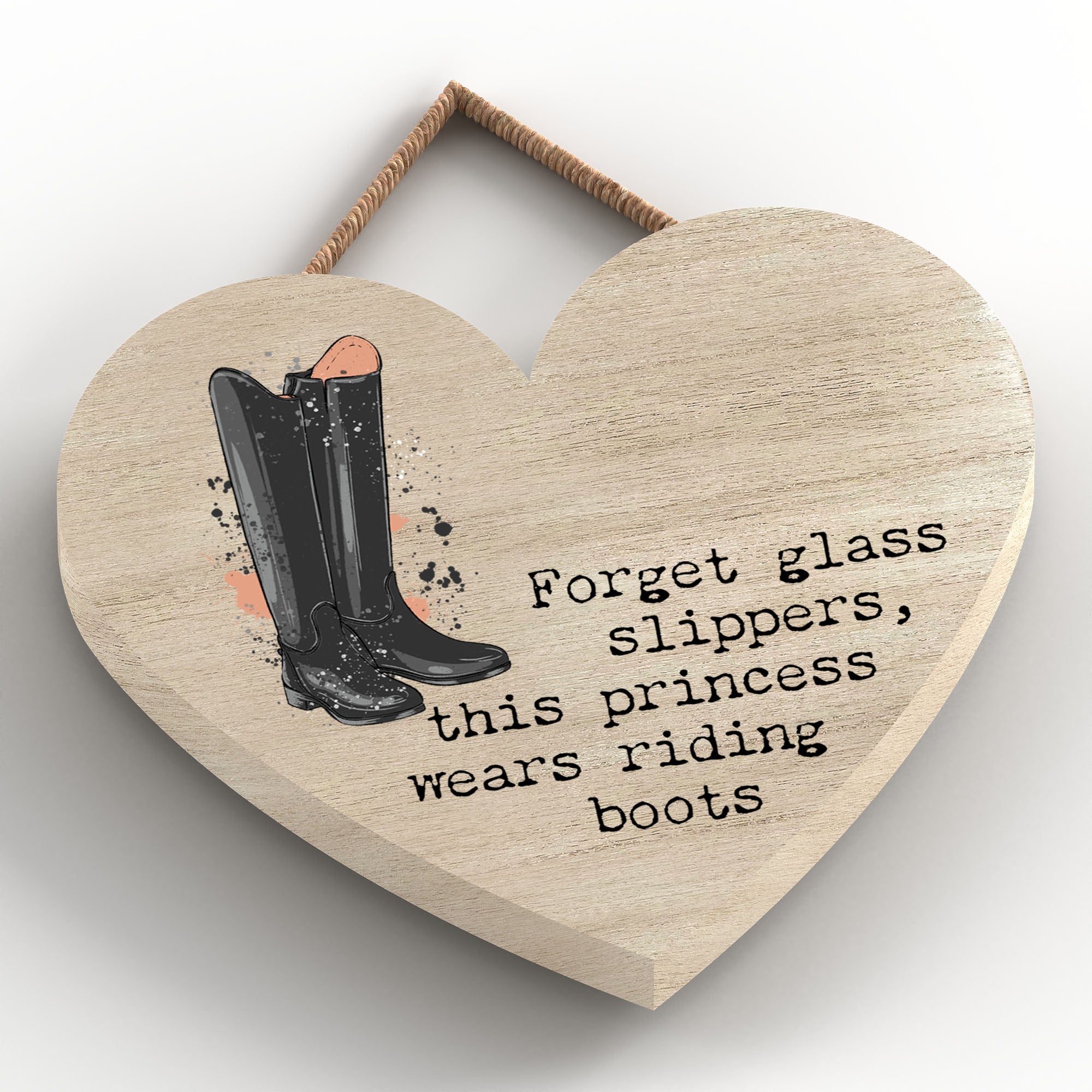 PA Riding Boots Small Heart Plaque