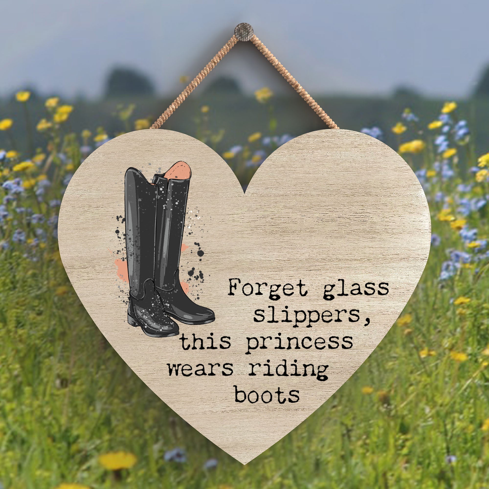 PA Riding Boots Small Heart Plaque