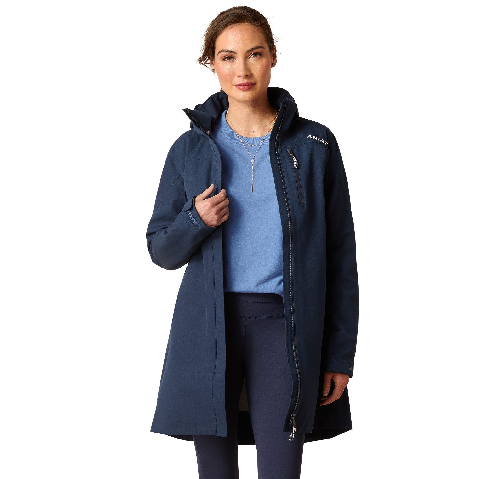 Ariat Wms Coastal Long H2O Parka Navy Eclipse