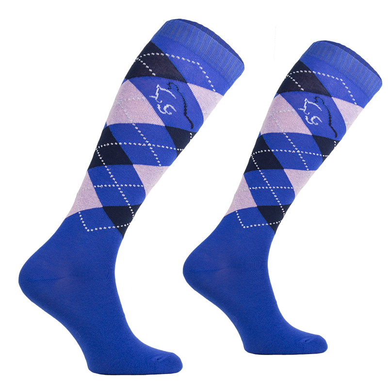 PA Adult Argyle Cotton Socks with Lurex