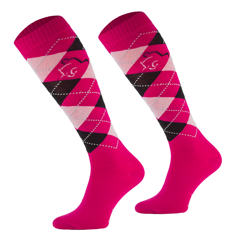 PA Adult Argyle Cotton Socks with Lurex