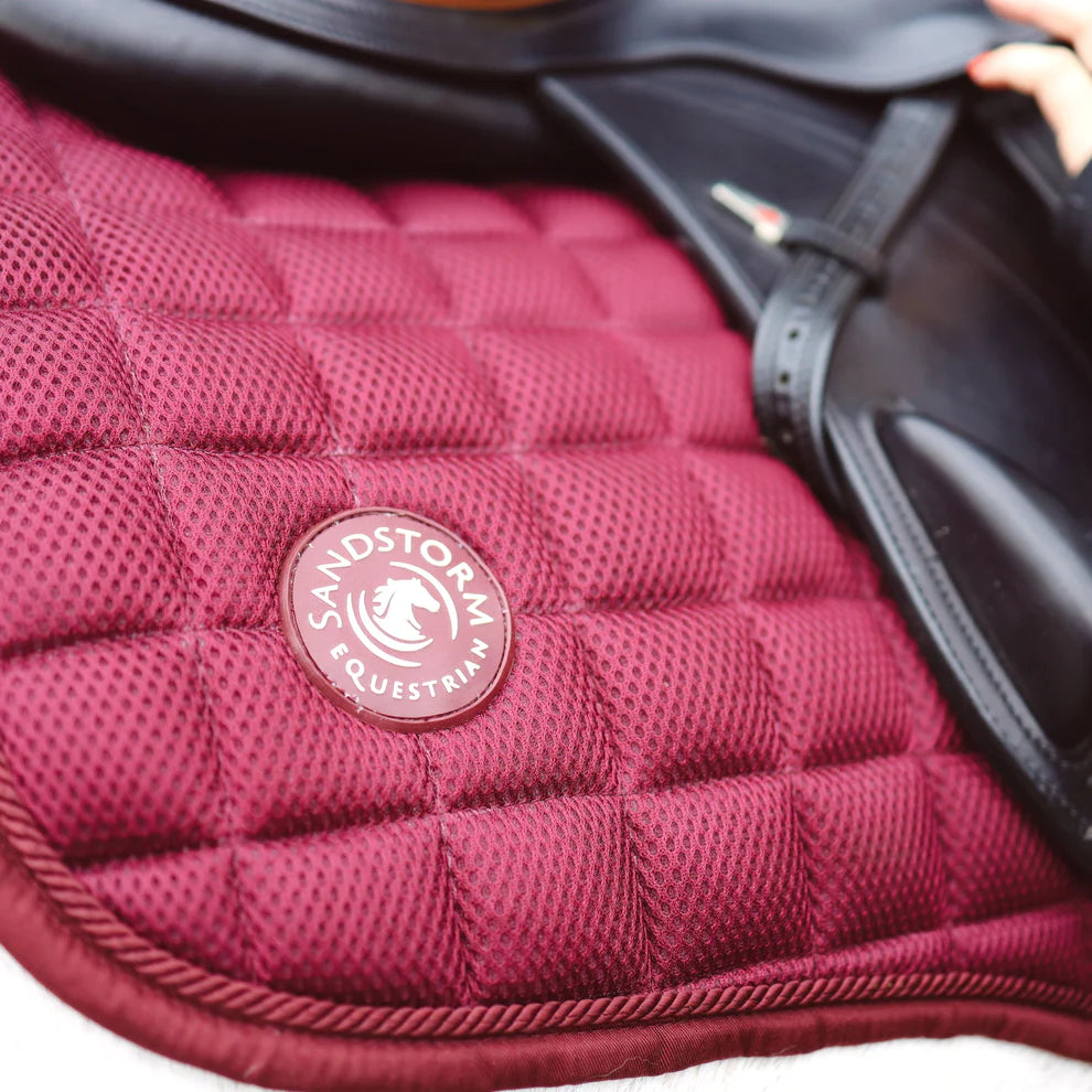 SE GP Mesh Air Saddle Pad Bordeaux