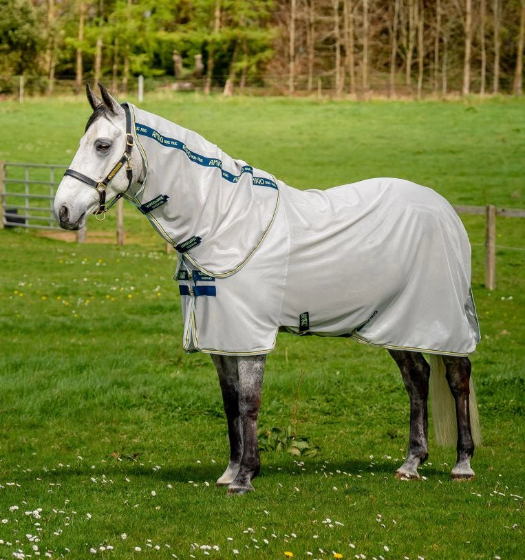 Amigo Bug Rug Fly Sheet Lunar Rock/Navy & Lime