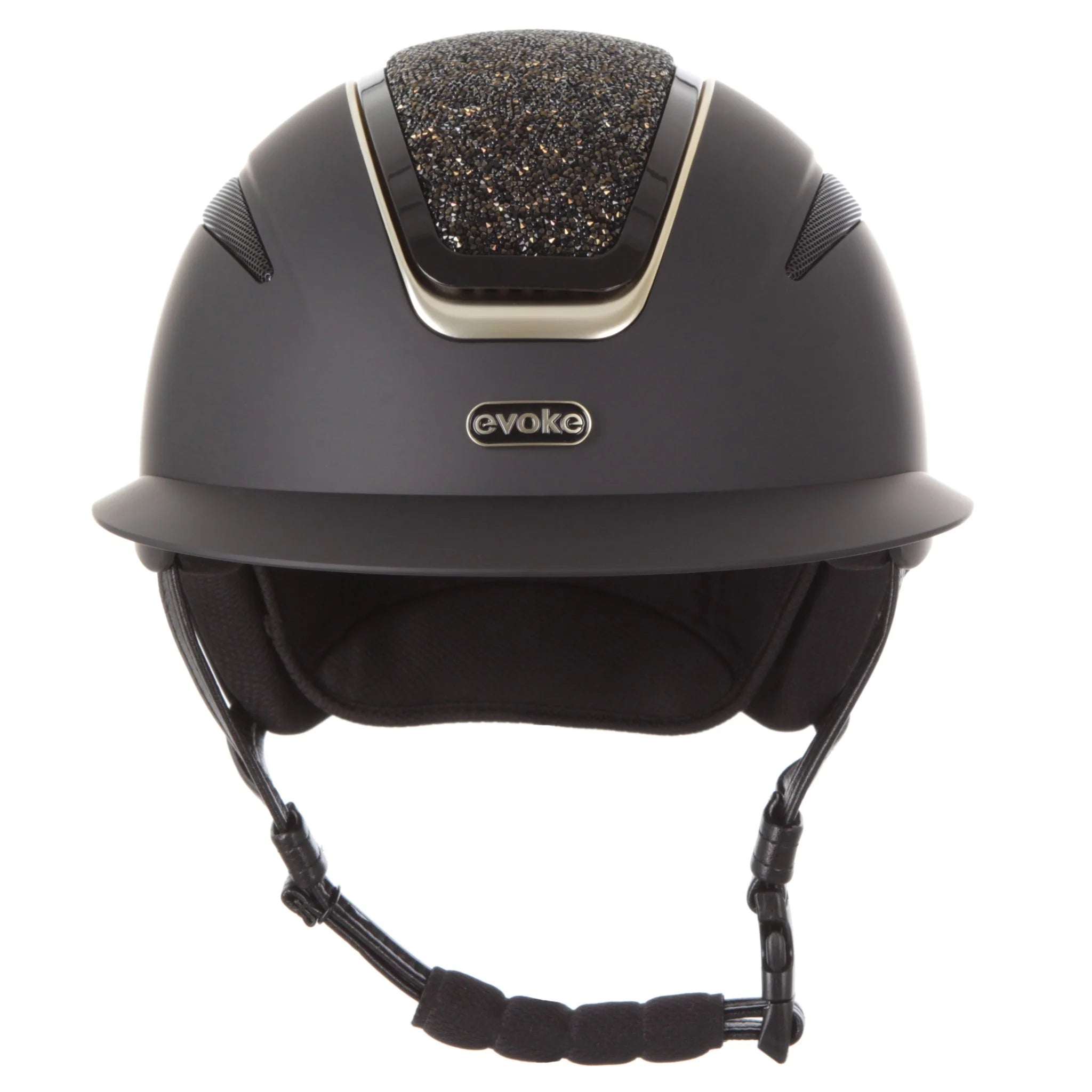 Evoke Callisto Wide Peak Black/Gold Crystal