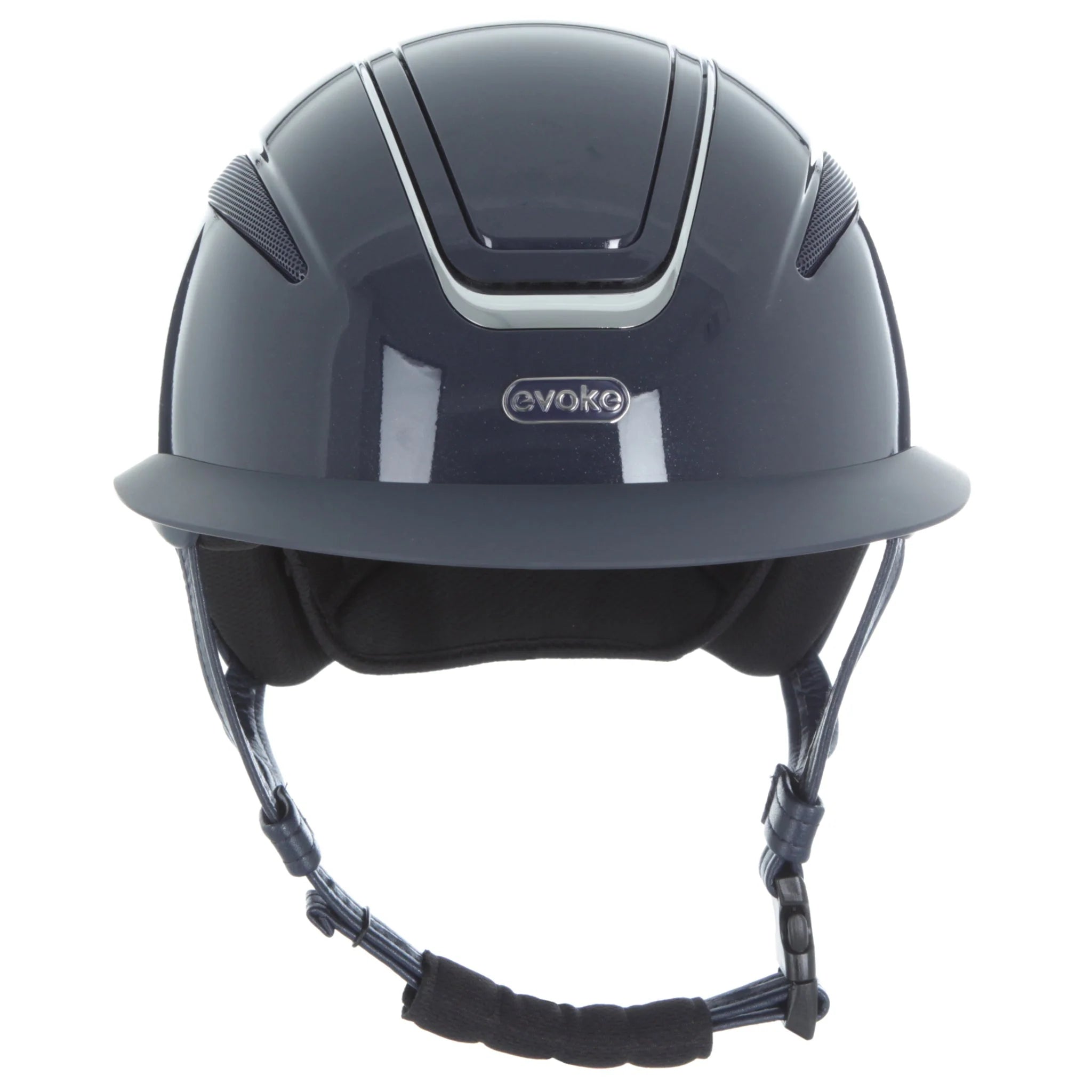 Evoke Callisto Wide Peak Navy Metallic/Chrome