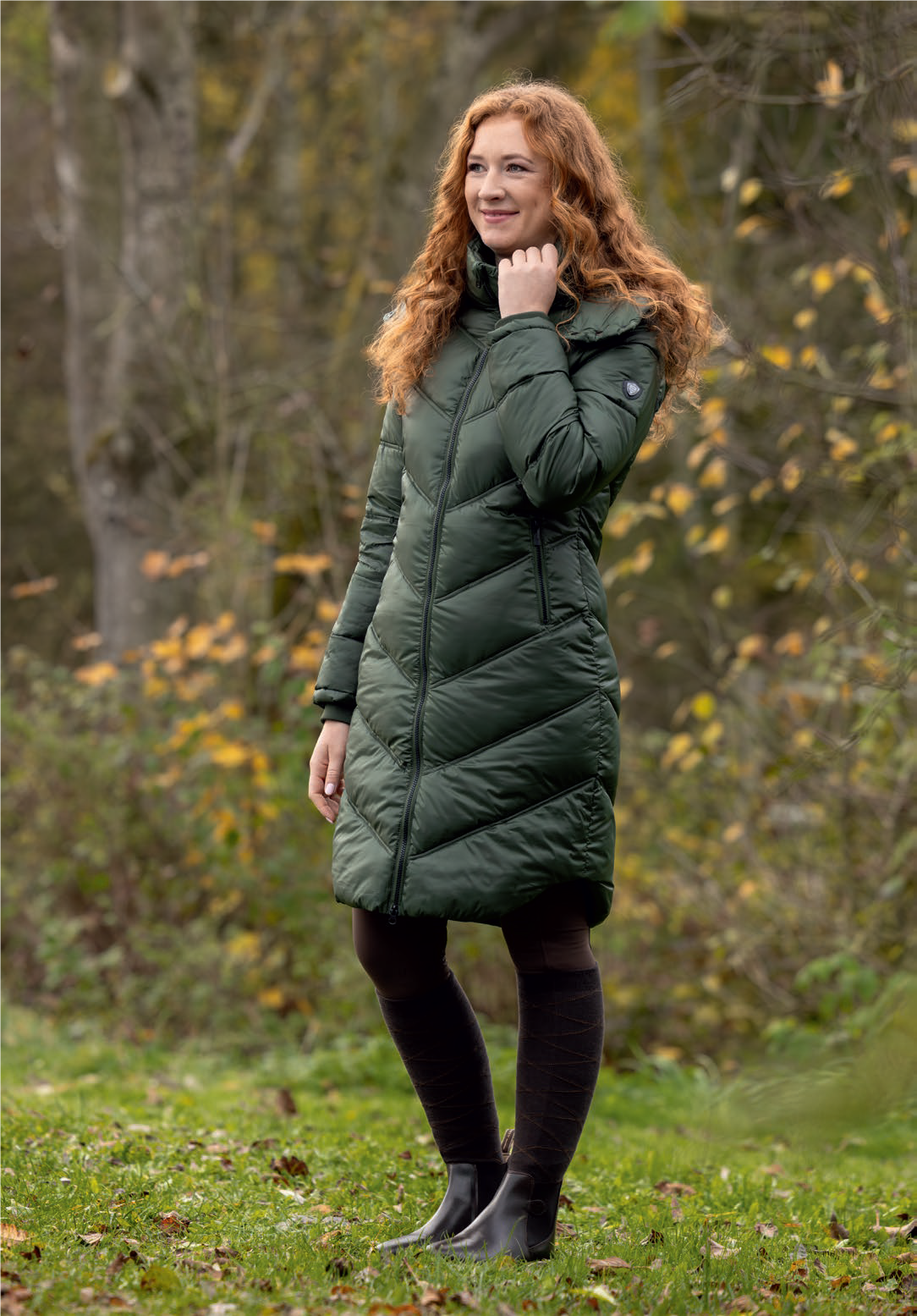 Covalliero Wmn Quilted Coat Opal Green