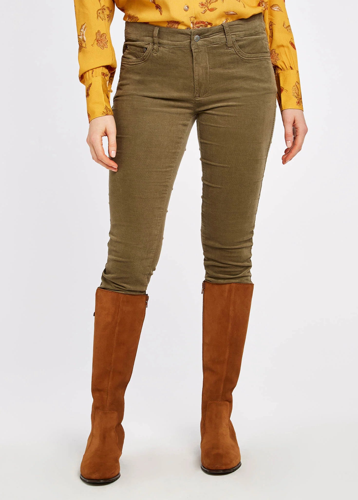 Dubarry Wmn Honeysuckle Jeans Dusky Green