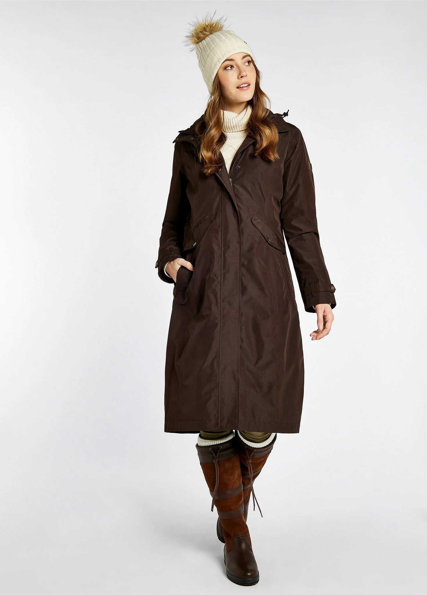 Dubarry Wmn Alderford Waterproof Coat Mahogany