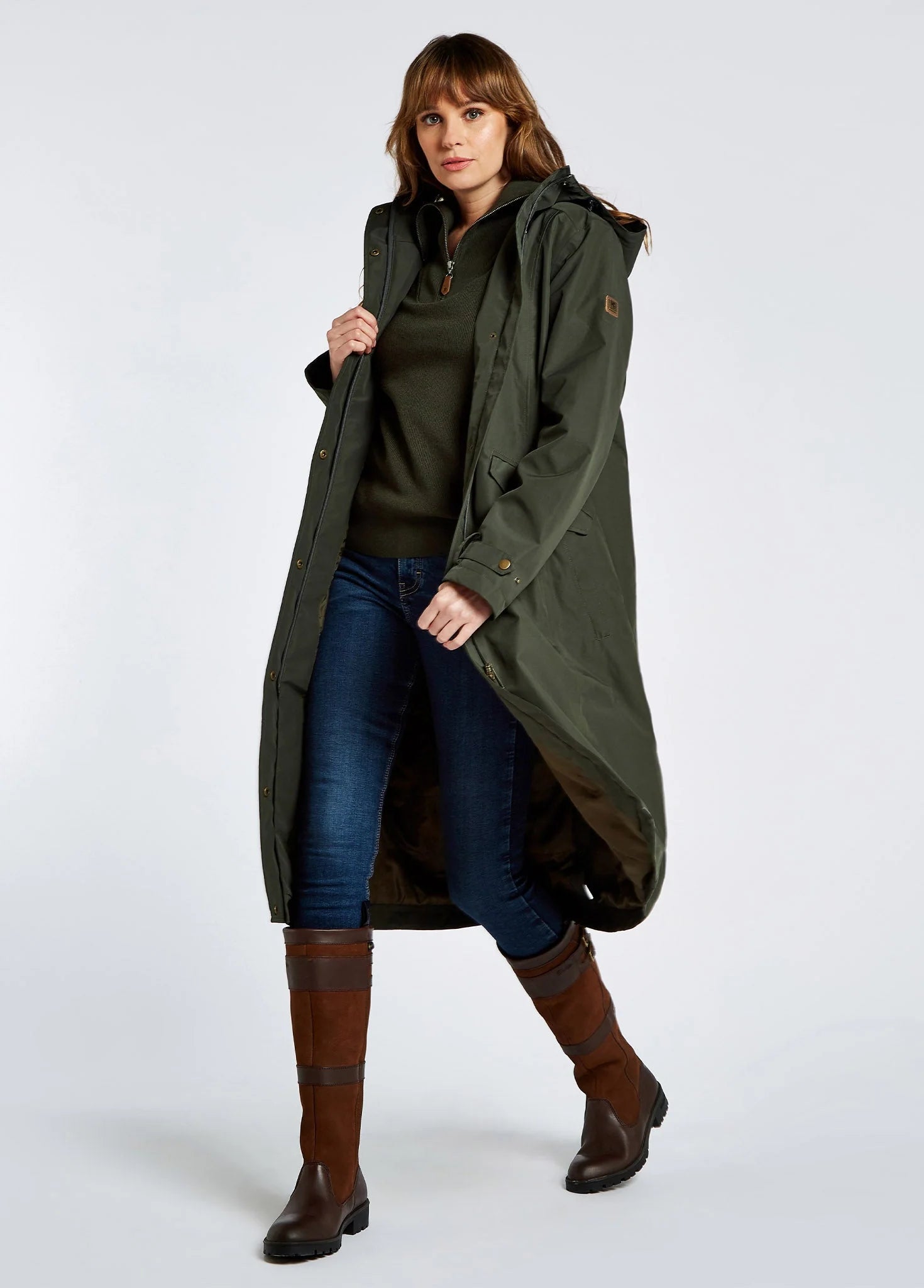 Dubarry Wmn Alderford Waterproof Coat Pesto