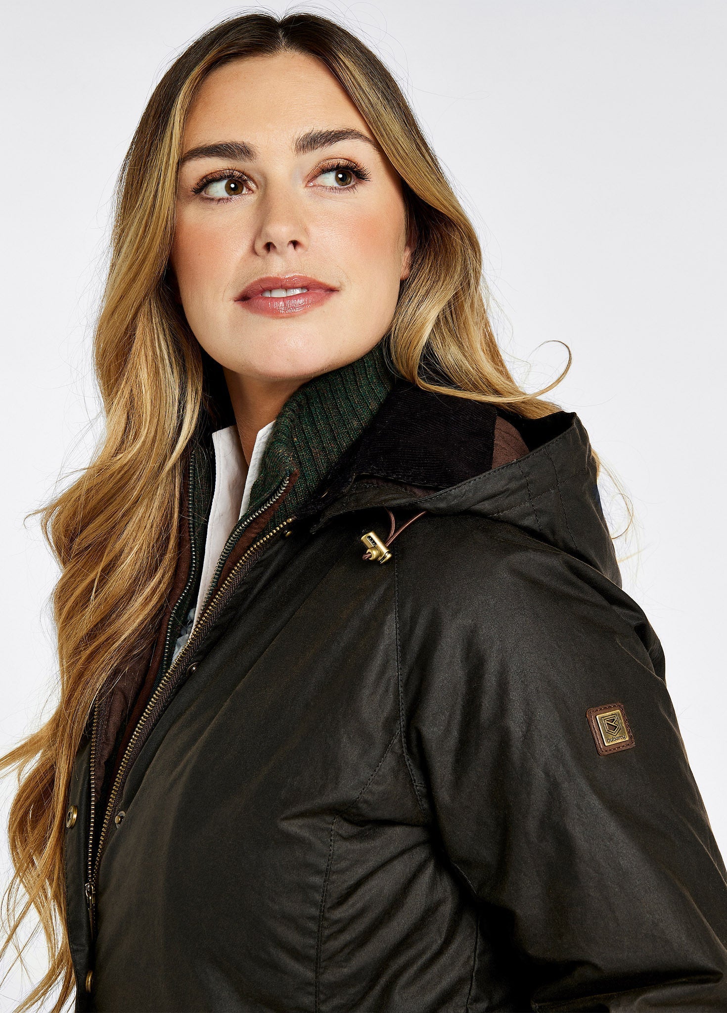 Dubarry Wmn Radford Wax Cotton Coat Verdigris