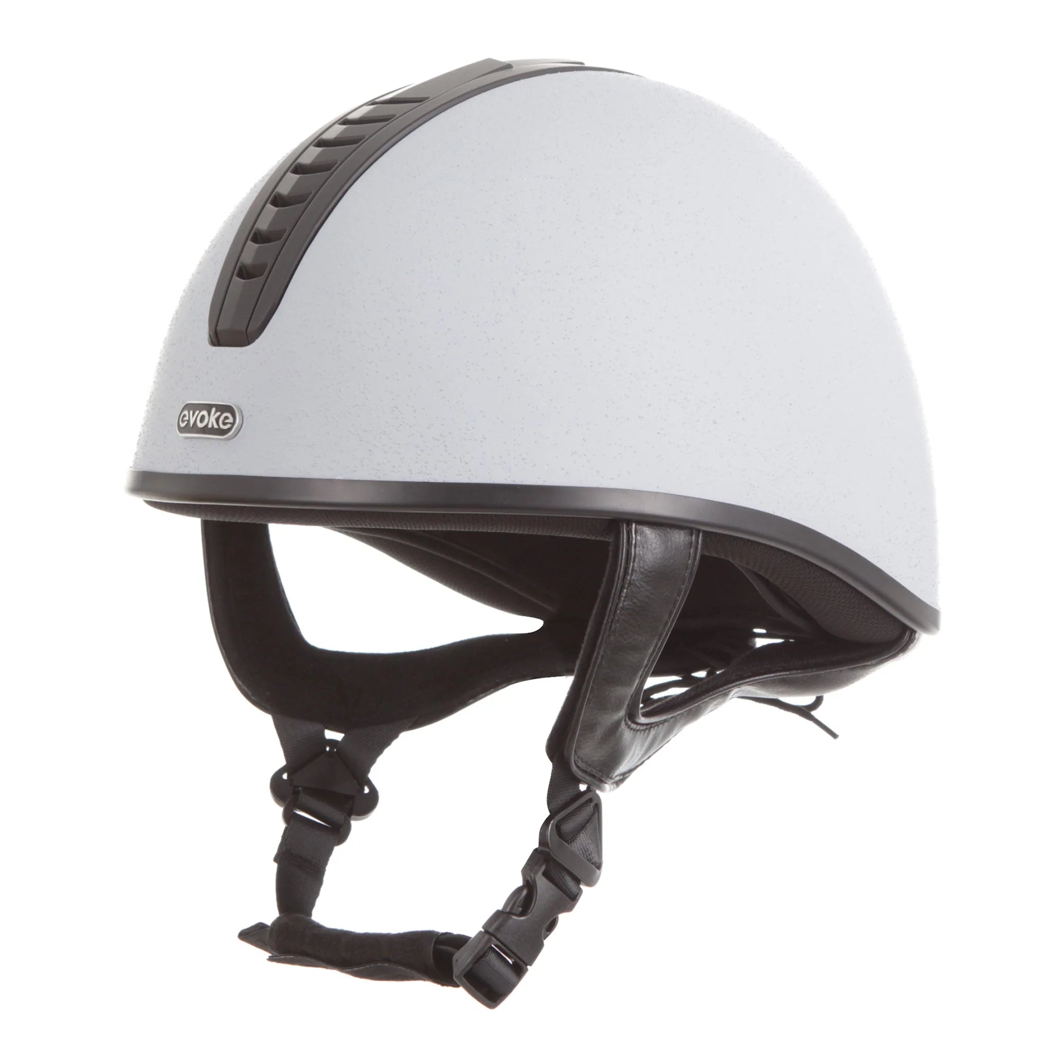 Evoke Orion Jockey Skull Silver/Black/Black