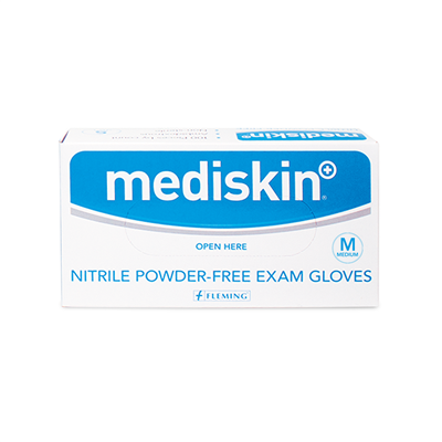 Mediskin Nitrile Gloves Powder Free (100s) M